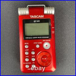 TASCAM GT-R1 Red Portable Guitar Bass Recorder from Japan Used