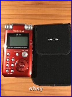 TASCAM GT-R1 Red Portable Guitar Bass Recorder from Japan unused item
