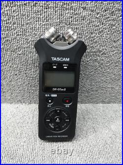 TASCAM Linear PCM Recorder DR 07MK2 JJ in Good Condition Black Color From Japan