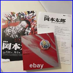 Taro Okamoto exhibition venue limited pictorial record + tin badge from Japan