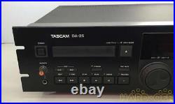 Tascam DA-25 Digital Audio Tape Deck Black (C-Rank) Used from Japan