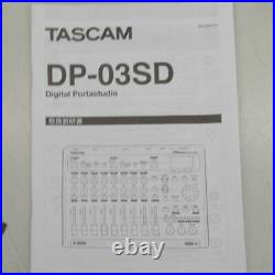 Tascam DP-03SD 8-Track Digital Portastudio Multi-Track Audio Recorder From Japan