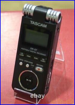 Tascam DR-07 Digital Voice Recorder Portable Black used from japan