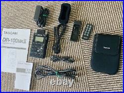 Tascam DR-100 MKII Portable Linear PCM Recorder Digital From Japan #2742