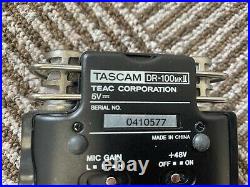Tascam DR-100 MKII Portable Linear PCM Recorder Digital From Japan #2742