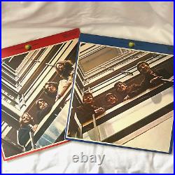 The Beatles Red 1962-1966 Blue 1967-1970 4 LP Vinyl With OBI & Insert from Japan
