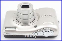Top MINT Nikon Coolpix L32 Silver Digital Camera 5X Optical Zoom From JAPAN