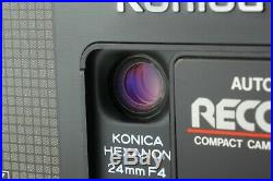 UNUSEDKonica RECORDER BLACK Half Frame 35mm Film Camerat from JAPAN #518