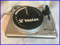 VESTAX Turntable PDX-2000 Record Player BLACK silver from japan Excellent