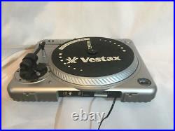 VESTAX Turntable PDX-2000 Record Player BLACK silver from japan Excellent