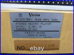 VICTOR JL-B31 Direct drive player 1974s Vintage Analog Record Player From Japan