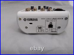 Yamaha AG03 3-Channel Mixer USB Interface Good Condition From Japan