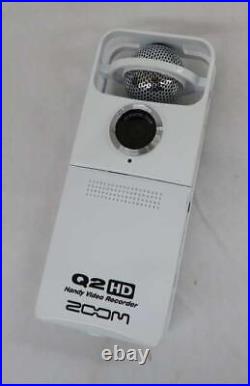 ZOOM Handy Video Recorder Q2HD White from Japan Used