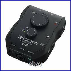 ZOOM Handy audio interface U-22 from Japan New