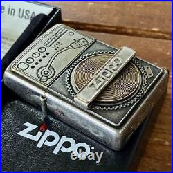 Zippo lighter record design chrome used finish unused goods imported from Japan